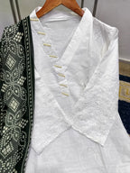 Heavy Embroidery Chicken Kari 3-Piece Suit – Premium Soft Cotton Outfit with Chundri Dupatta