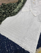 Heavy Embroidery Chicken Kari 3-Piece Suit – Premium Soft Cotton Outfit with Chundri Dupatta