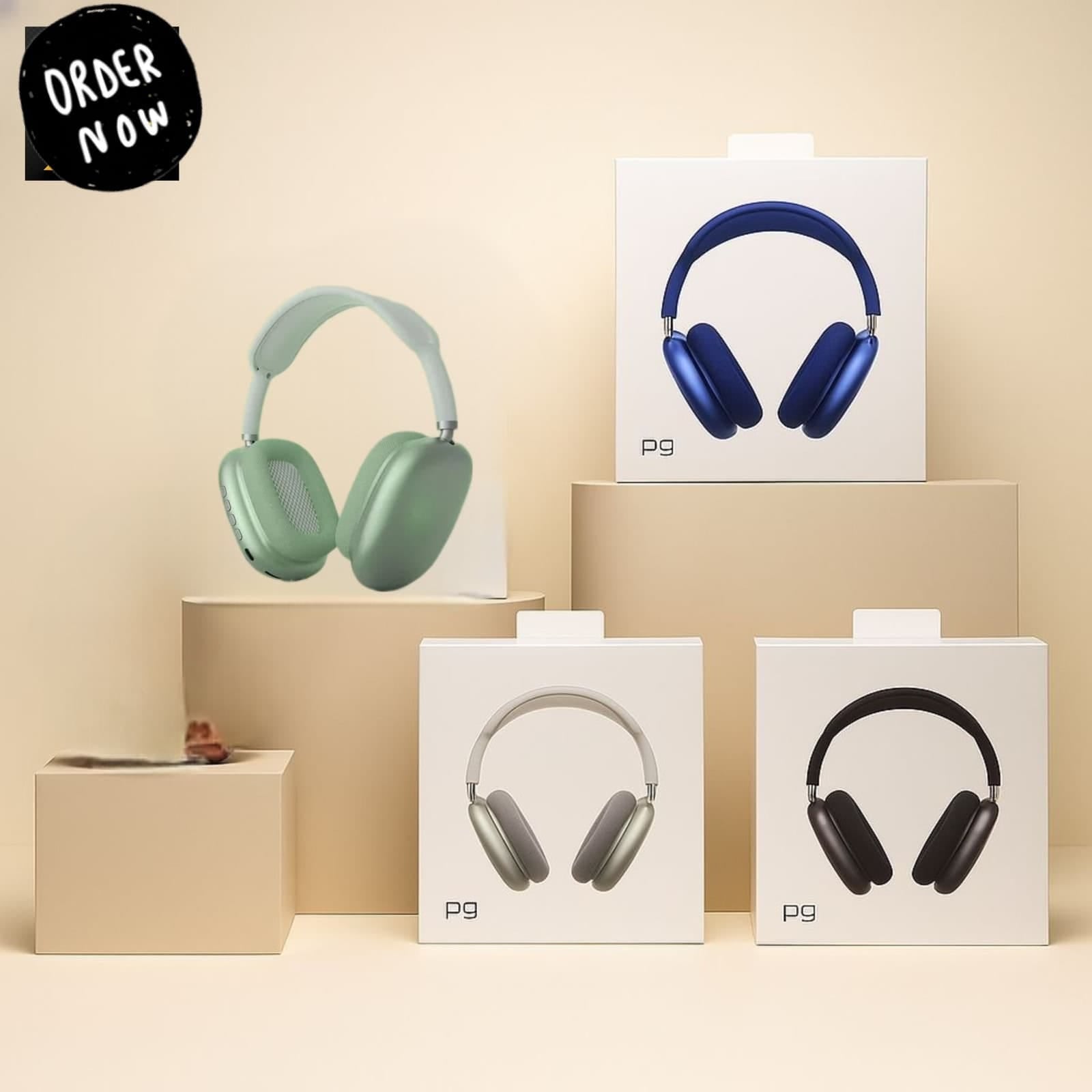 P9 Wireless Bluetooth Headphones with Box Packing (IOS & Android Compatible)
