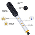 909 Multifunctional Hair Straightener Brush | Professional Ceramic Heating Comb