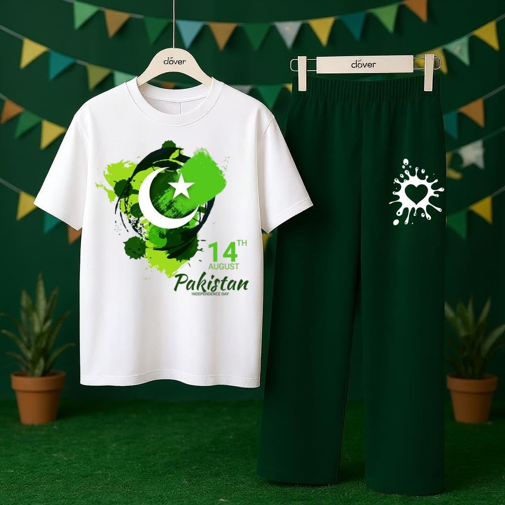14 August Independence Day Patriotic Dress | Jashn-e-Azadi Special Jersey T-Shirt