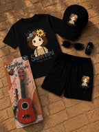 Premium Kids 6-Piece Summer Clothing & Toy Gift Set with Free Toy Guitar