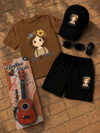 Premium Kids 6-Piece Summer Clothing & Toy Gift Set with Free Toy Guitar