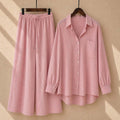 Western Shirt Style 2-Piece Stitched Co-Ord Set – China Self Lining Cotton