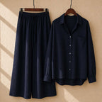 Western Shirt Style 2-Piece Stitched Co-Ord Set – China Self Lining Cotton