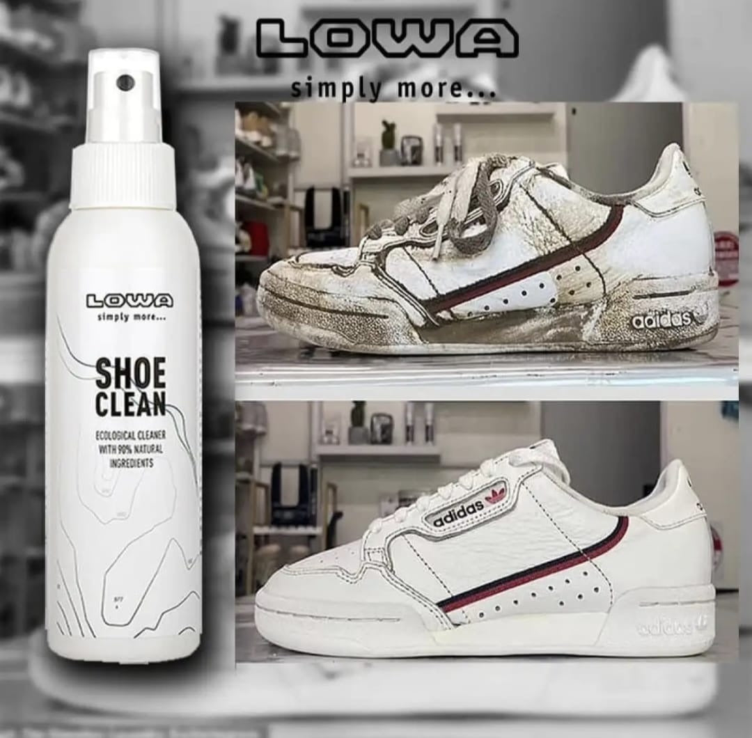 LOWA Shoe & Sneaker Cleaner Spray | For Leather & Textile Uppers – Grand Bazar
