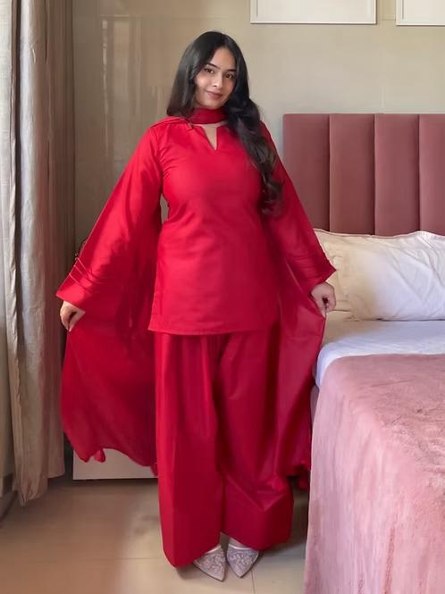 Ready to Wear 3-Piece Dream Drape Cotton Suit with Chiffon Dupatta – Trending Summer Collection