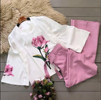 Women's Floral Printed Georgette Co-Ord Set – 2-Piece Matching Outfit (Mid-Season Sale)