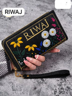 Riwaj Long PU Leather Wallet for Girls & Women | Medium Size Clutch