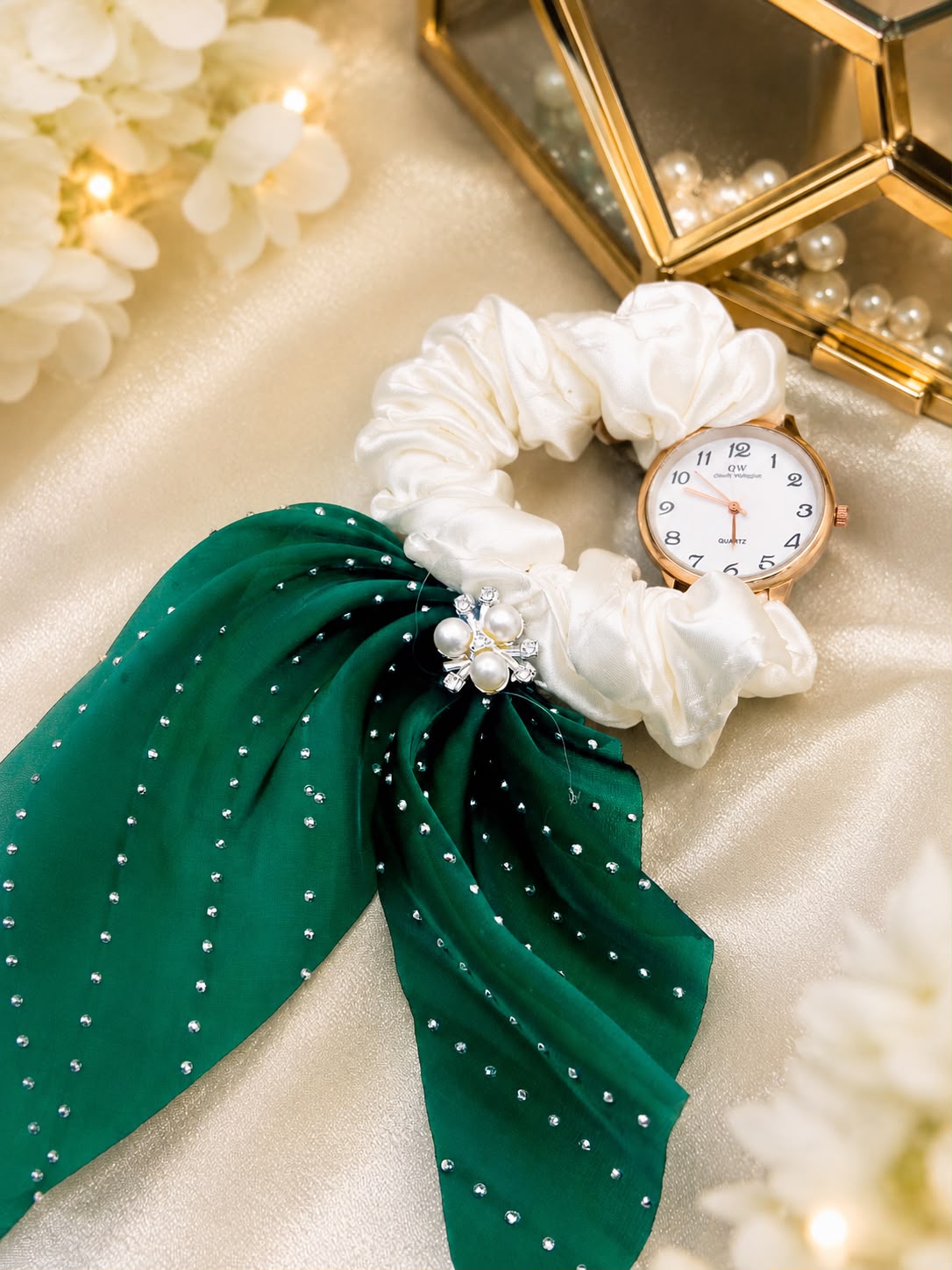 14th August Special Fancy Scrunchie Watch with Ladkan for Girls