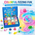 Kids Colorful Bath Bomb Gift with Surprise Sea Animal Toys