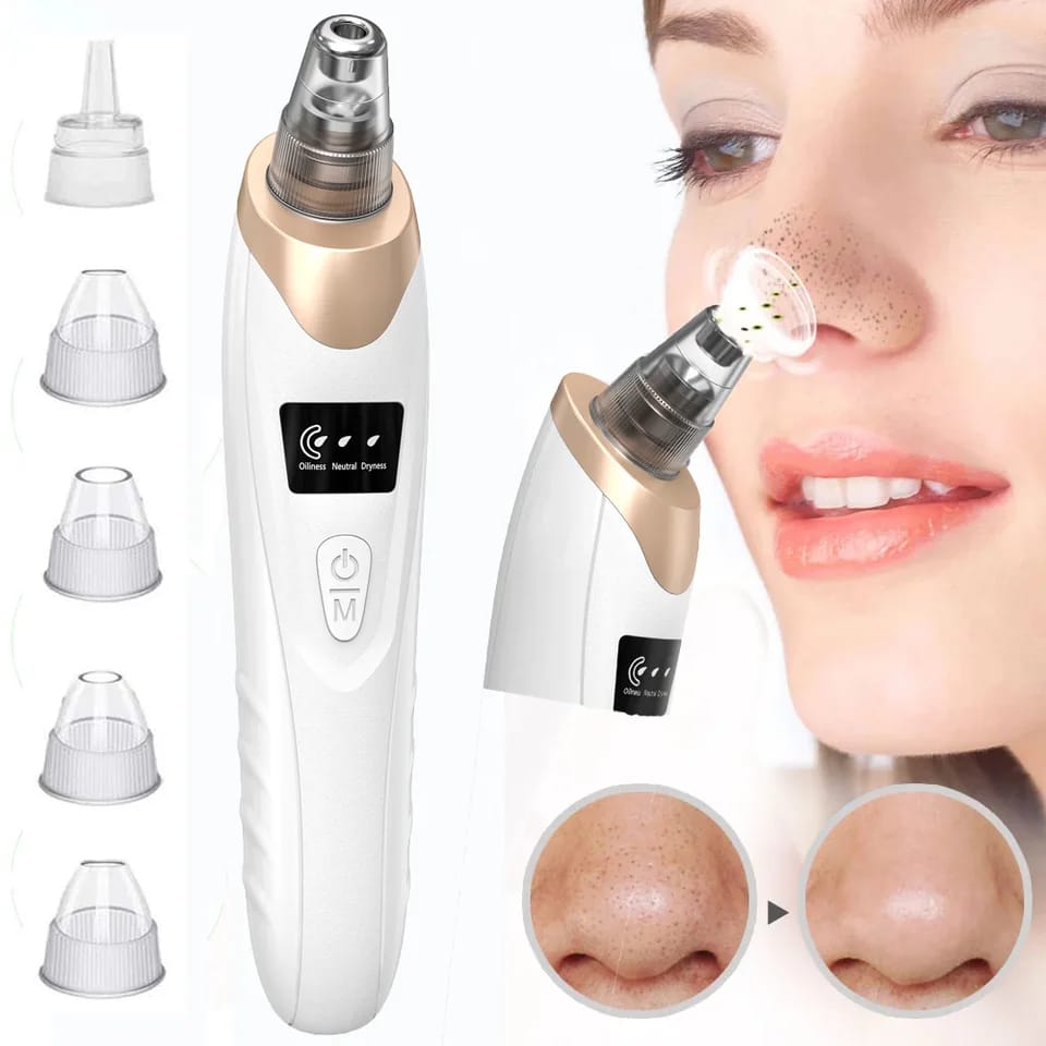 5-in-1 Blackhead Remover Machine & Rechargeable Facial Pore Cleaner Vacuum