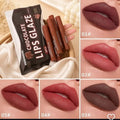 5 Pcs Chocolate Lips Glaze Set | Glossy & Hydrating Lip Tint Combo