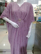 Ready to Wear Moonlight Kaftan Dress with Attached Inner | Free Size Flowy Party Dress