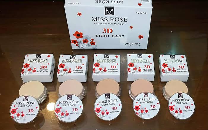 Pack of 5 Miss Rose 3D Waterproof Light Base Foundation