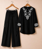 Ready to Wear Women's Soft Cotton Printed Summer Suit (2-Piece Shirt & Trouser)