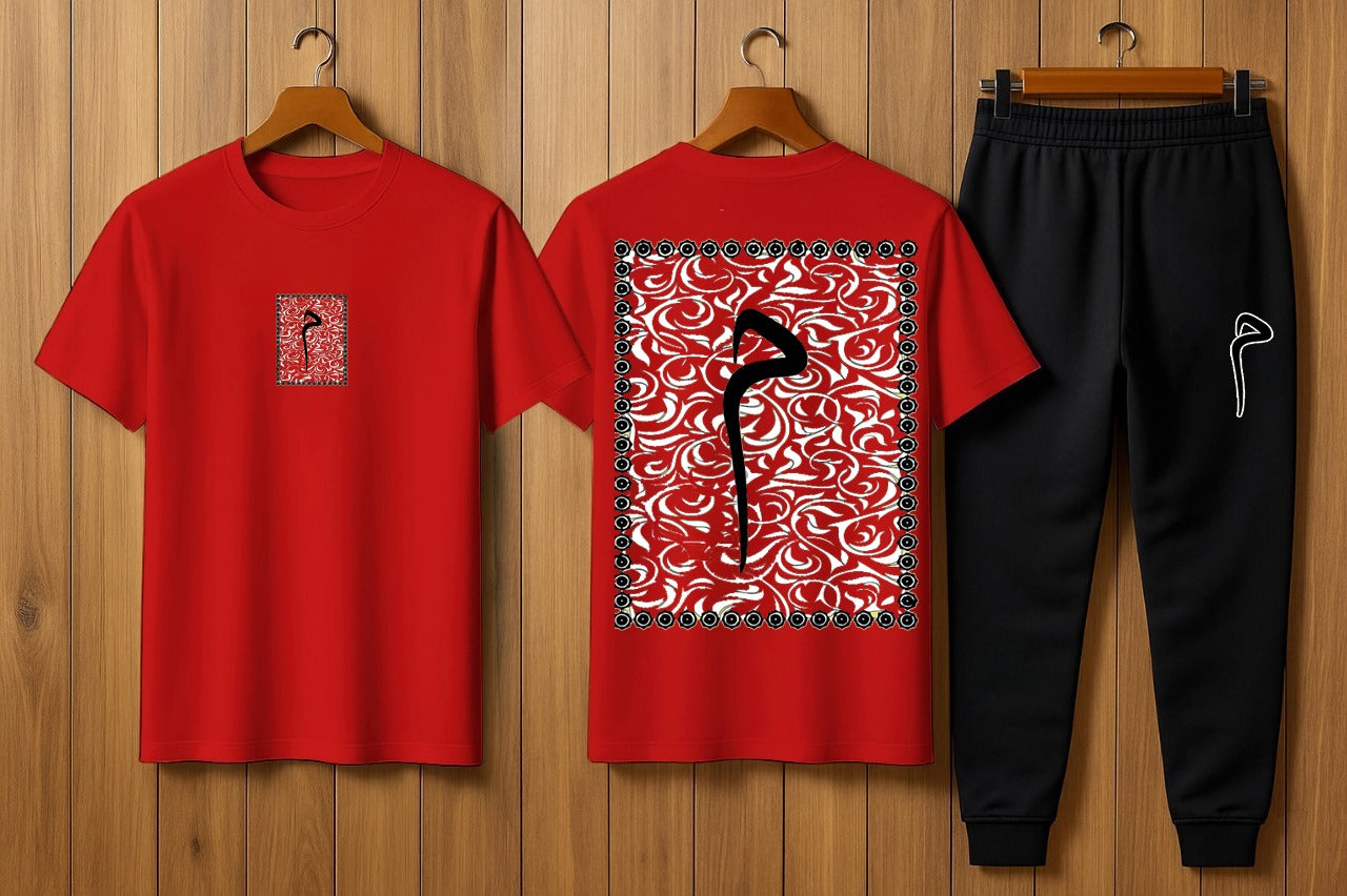 Summer Stylish Printed Tracksuit (T-Shirt & Trouser)