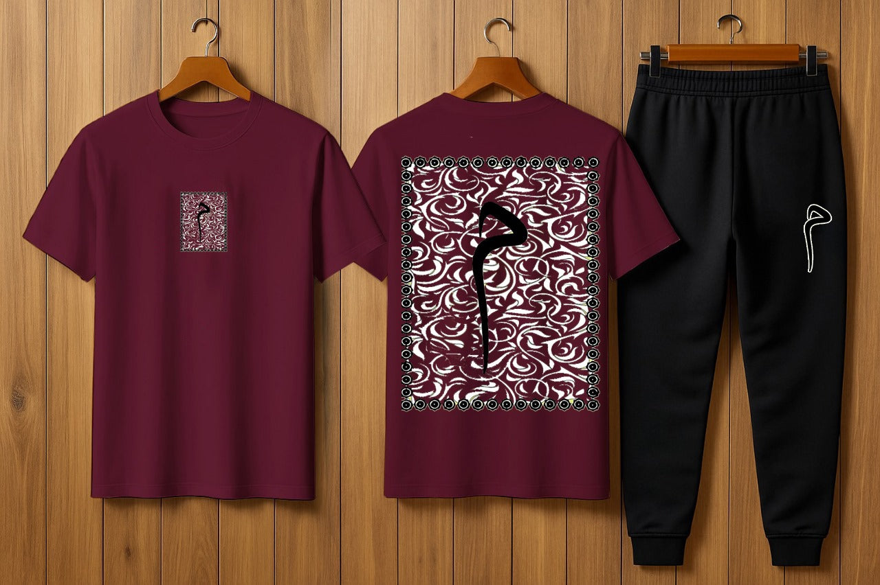 Summer Stylish Printed Tracksuit (T-Shirt & Trouser)