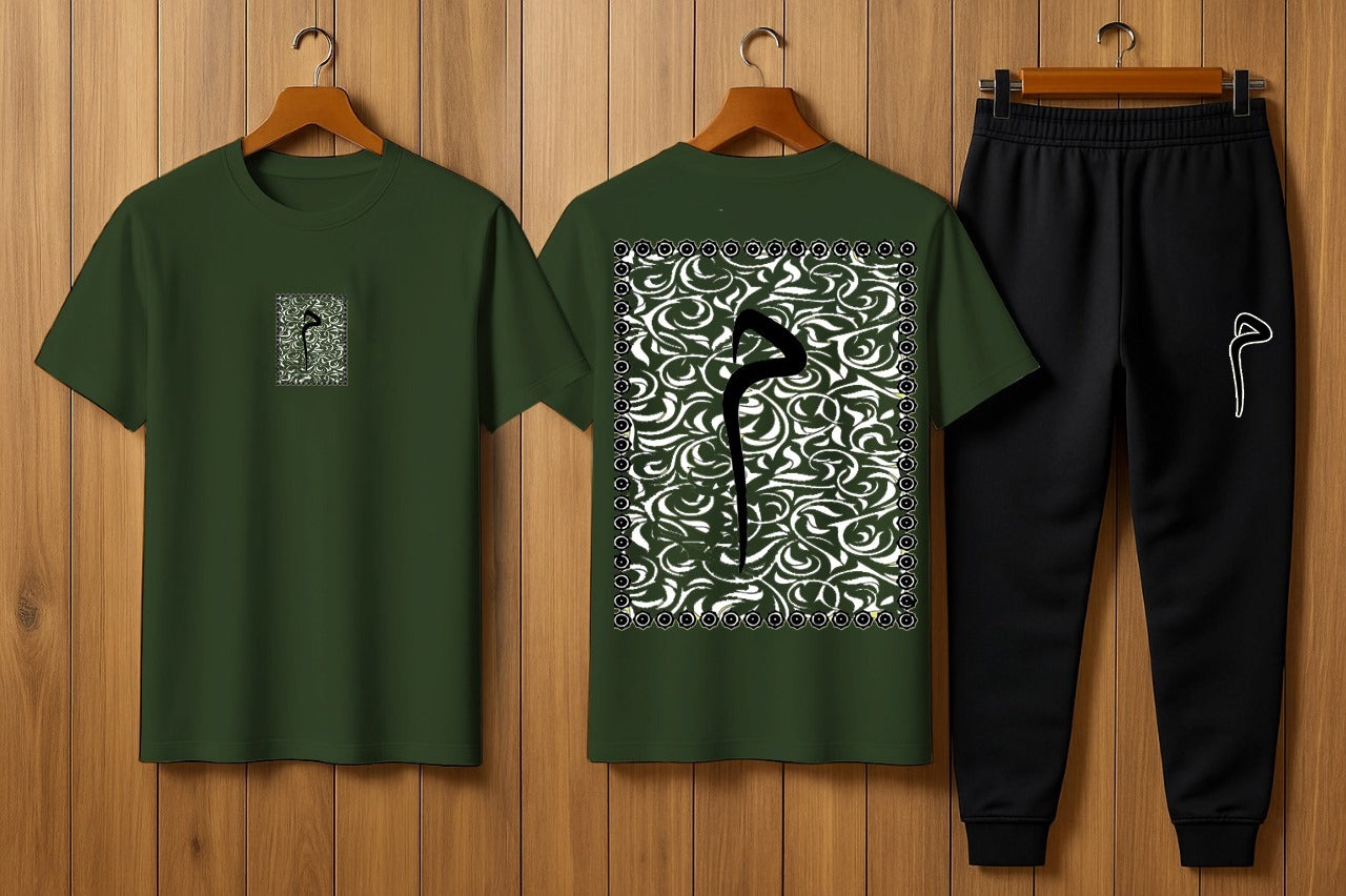 Summer Stylish Printed Tracksuit (T-Shirt & Trouser)