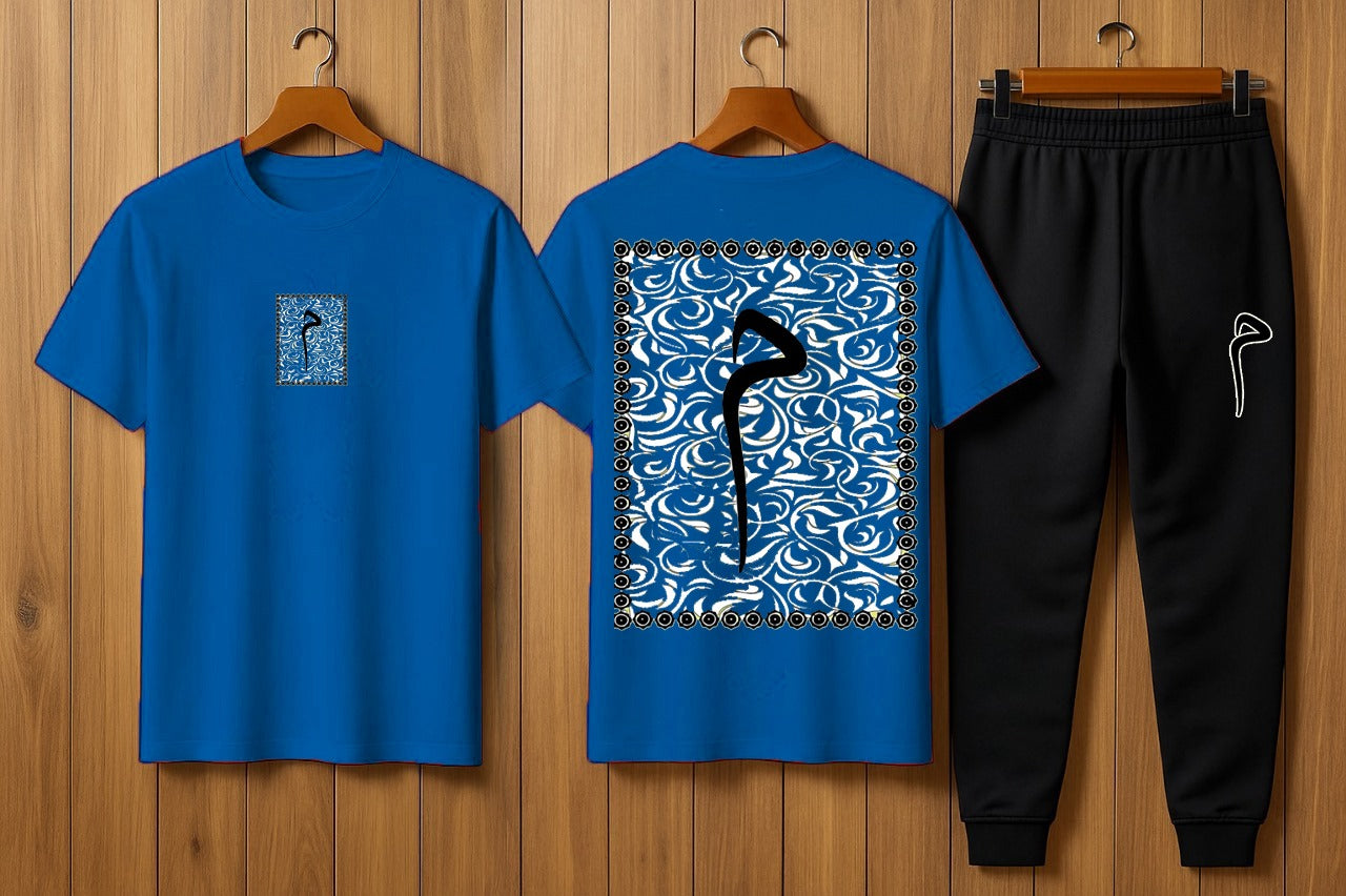 Summer Stylish Printed Tracksuit (T-Shirt & Trouser)
