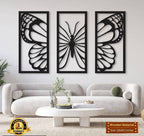 3-Piece Modern Wooden Wall Decor Set (12x24 Inches) – Premium Quality Wall Art