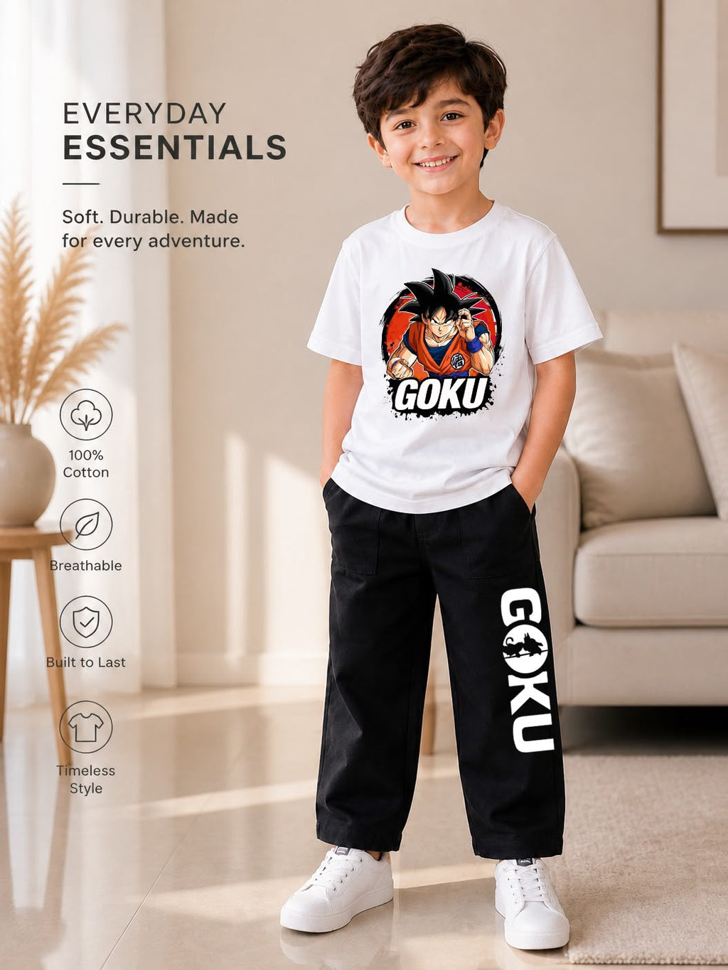 Kids 2-Piece T-Shirt & Jeans Pant Set (Ages 1–8 Years) – Premium Casual Wear
