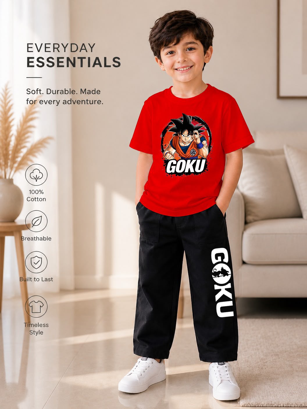 Kids 2-Piece T-Shirt & Jeans Pant Set (Ages 1–8 Years) – Premium Casual Wear