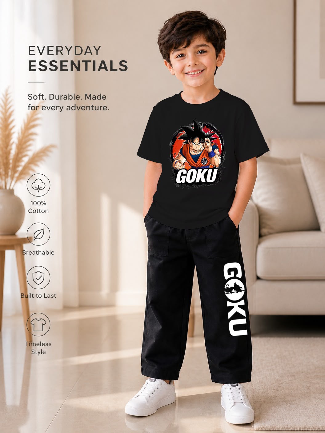 Kids 2-Piece T-Shirt & Jeans Pant Set (Ages 1–8 Years) – Premium Casual Wear