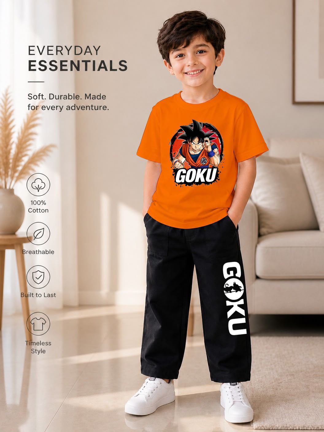 Kids 2-Piece T-Shirt & Jeans Pant Set (Ages 1–8 Years) – Premium Casual Wear