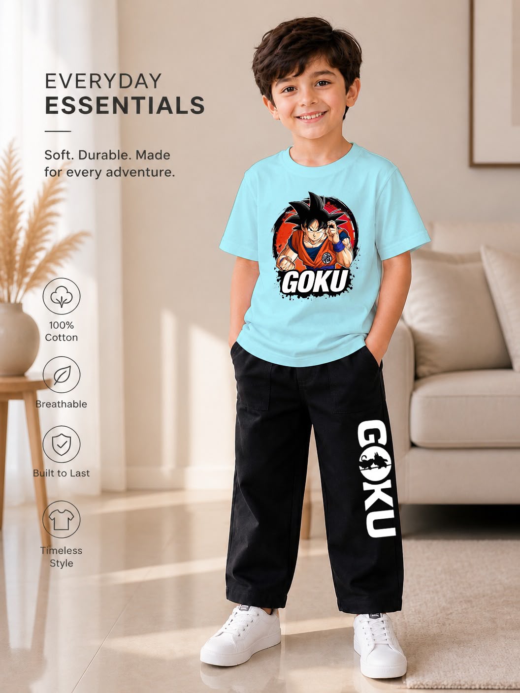 Kids 2-Piece T-Shirt & Jeans Pant Set (Ages 1–8 Years) – Premium Casual Wear