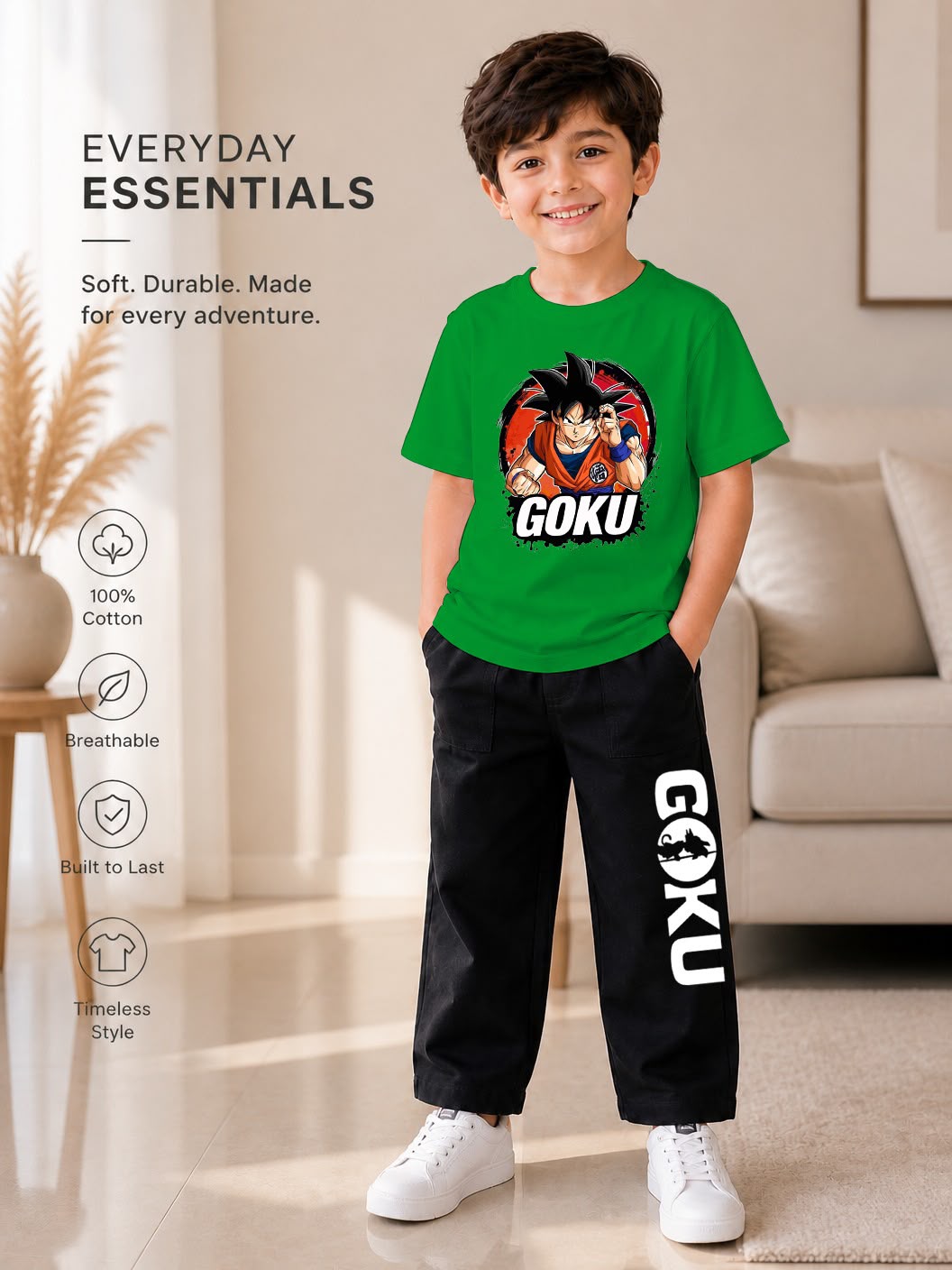 Kids 2-Piece T-Shirt & Jeans Pant Set (Ages 1–8 Years) – Premium Casual Wear