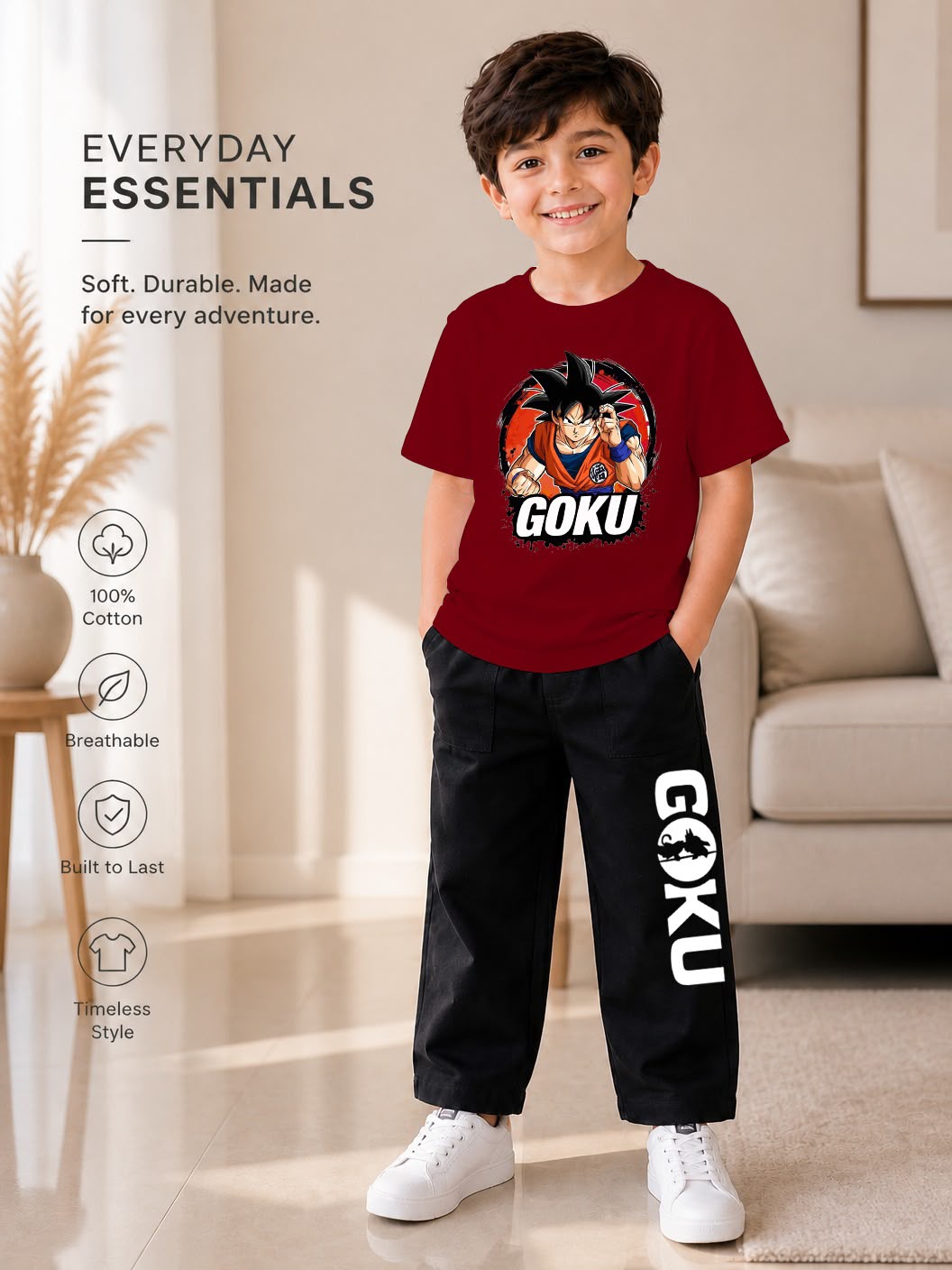 Kids 2-Piece T-Shirt & Jeans Pant Set (Ages 1–8 Years) – Premium Casual Wear