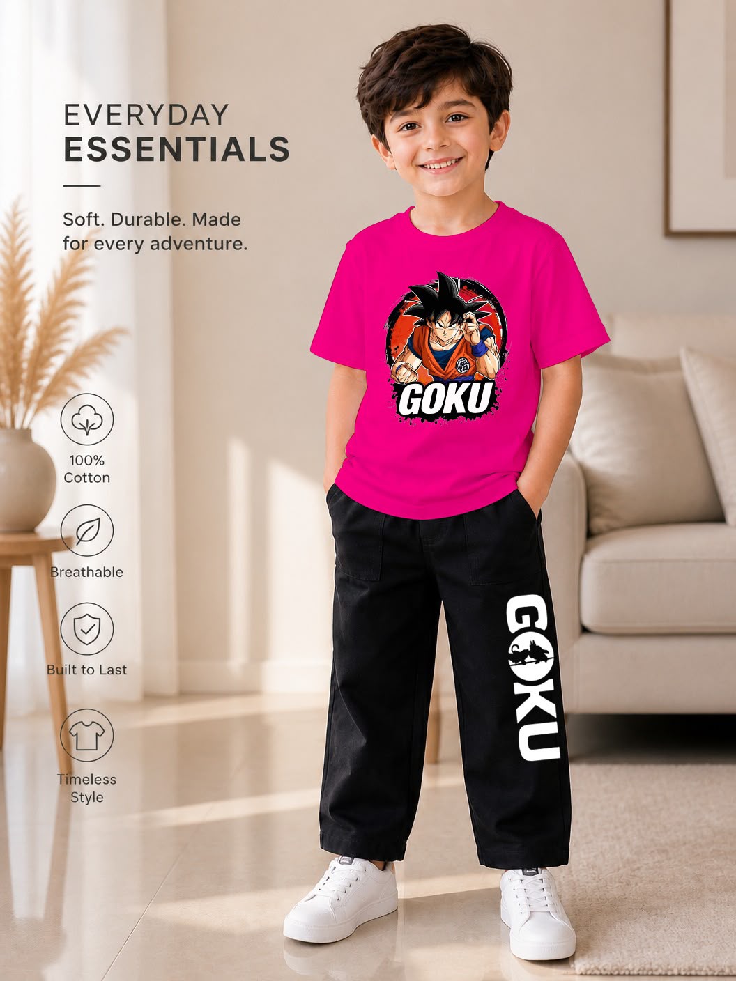 Kids 2-Piece T-Shirt & Jeans Pant Set (Ages 1–8 Years) – Premium Casual Wear