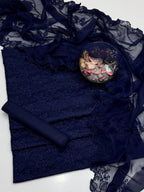 Chikan Kari Heavy Embroidered 3-Piece Lawn Suit