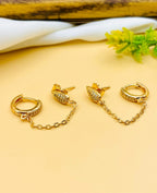 Fancy Gold Plated Micro Zircon Ear Cuffs for Her