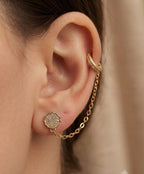 Fancy Gold Plated Micro Zircon Ear Cuffs for Her