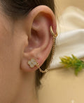 Fancy Gold Plated Micro Zircon Ear Cuffs for Her