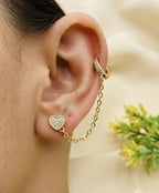 Fancy Gold Plated Micro Zircon Ear Cuffs for Her