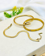 Fancy Pack of 3 Stainless Steel Hand Bracelets for Her
