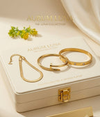 Fancy Pack of 3 Stainless Steel Hand Bracelets for Her