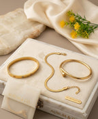 Fancy Pack of 3 Stainless Steel Hand Bracelets for Her