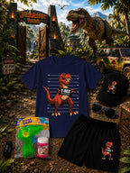 6-Piece Kids T-Rex Print Summer Gift Pack (Sizes 1–8 Years)