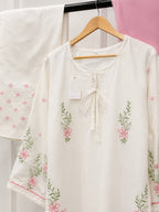 Ready to Wear Petal Grace 3-Piece Cotton Suit with Chiffon Dupatta