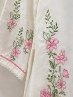 Ready to Wear Petal Grace 3-Piece Cotton Suit with Chiffon Dupatta