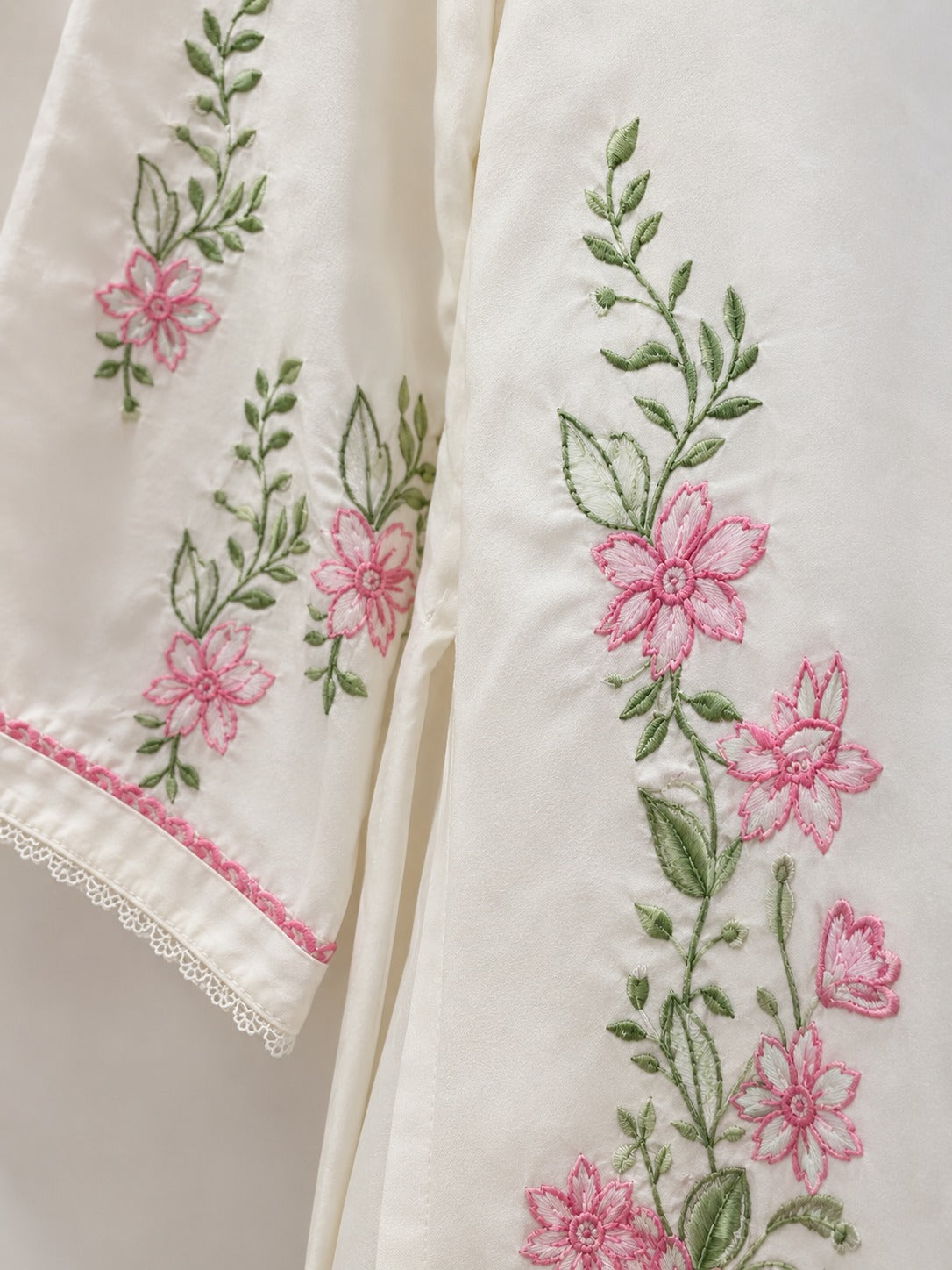 Ready to Wear Petal Grace 3-Piece Cotton Suit with Chiffon Dupatta