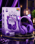Foldable Cat Ear LED Wireless Headphones P47M - Cute Bluetooth Headset