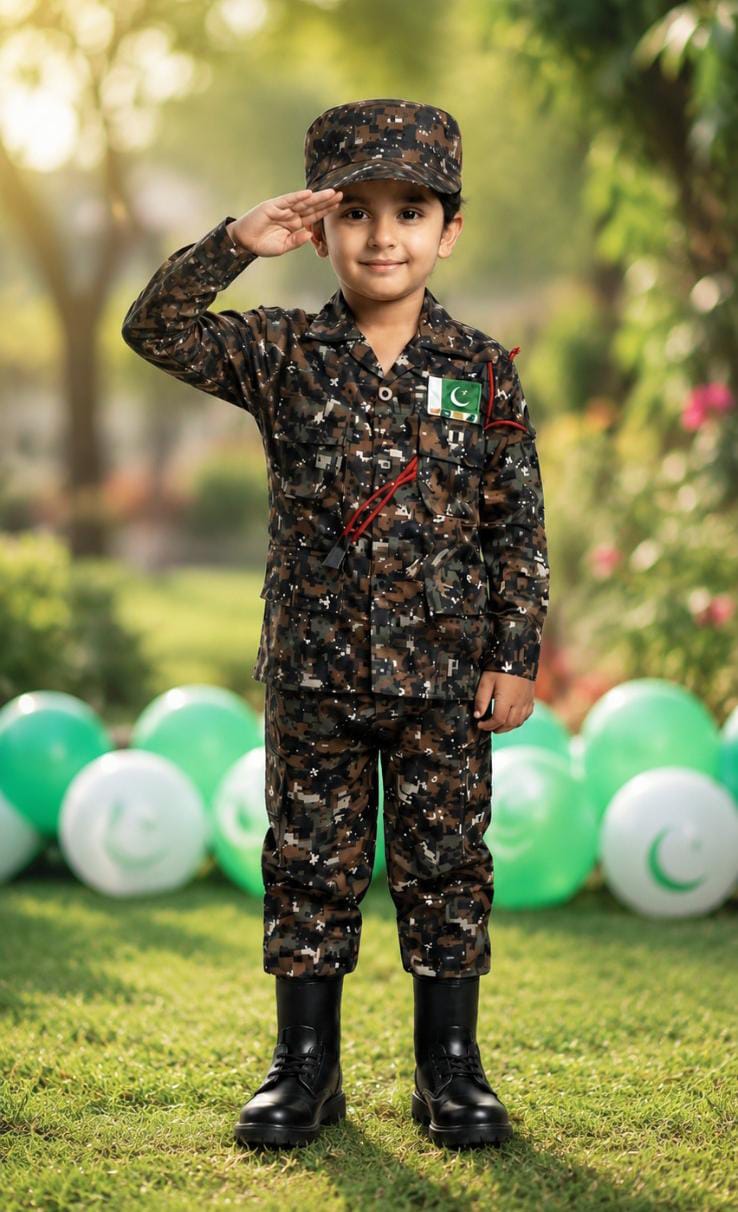 Kids Commando Dress - 14th August Independence Day Special