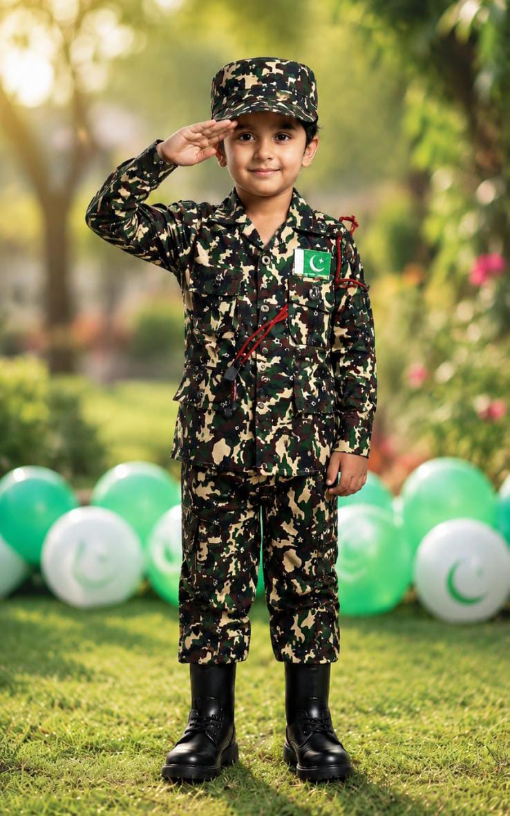 Kids Commando Dress - 14th August Independence Day Special