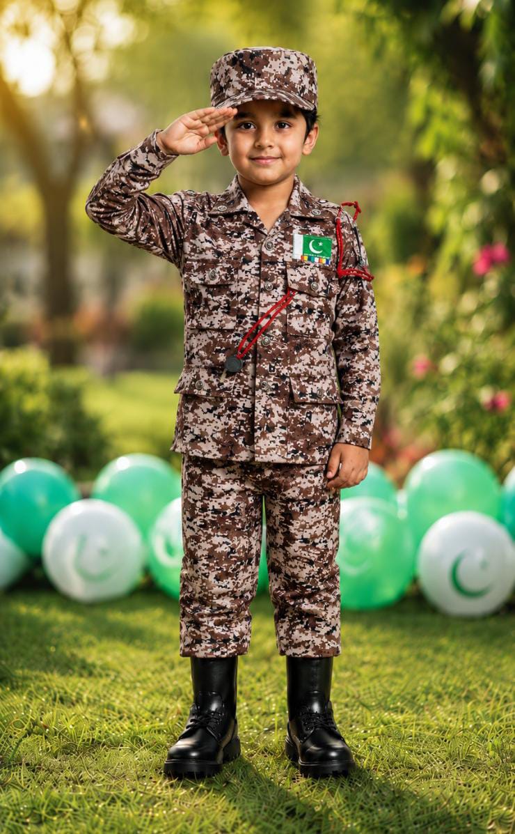 Kids Commando Dress - 14th August Independence Day Special