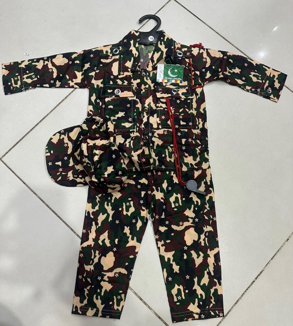 Kids Commando Dress - 14th August Independence Day Special